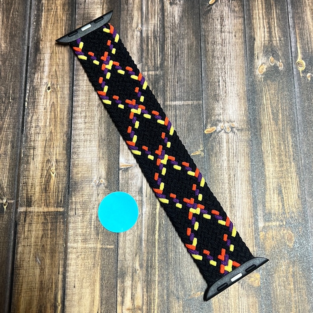 5for$10 Braided 38mm/40mm/41mm Apple watch bands Black Red Yellow Woven Band